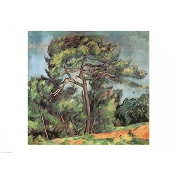 La Grande Affiche de Pin C.1889 de Paul Cezanne - 36 x 24 Po - Grande