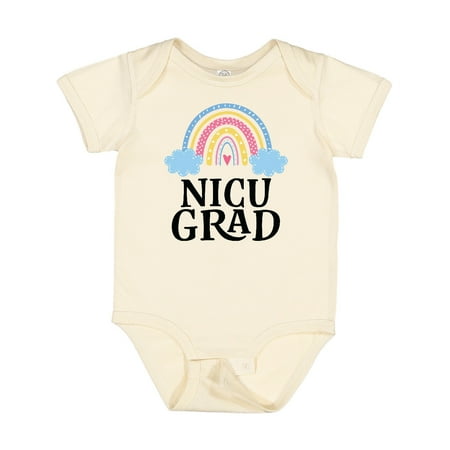 

Inktastic NICU Grad Retro Rainbow Gift Baby Boy or Baby Girl Bodysuit