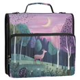 thumbnail image 5 of FORMRS Zipper Binder with Shoulder Strap 2-inch Ring 500 Sheet Capacity File Bag, Green Night Deer, 5 of 5