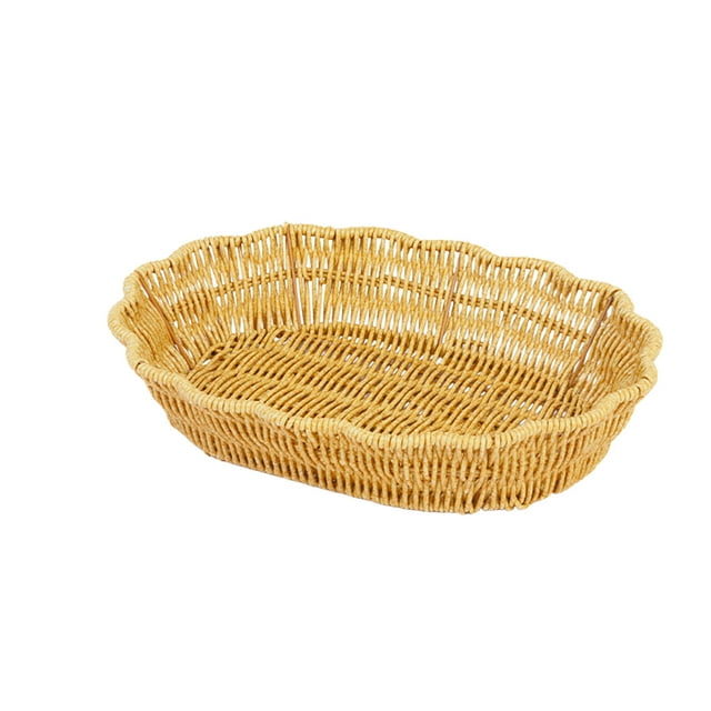 Woven Baskets for Storage Rattan Storage Basket Woven Storage Table Top Dried Fruit Snack Storage Basket Fruit Happiness Gift Tray Afternoon Tea Storage Basket Fruit Basket Gift