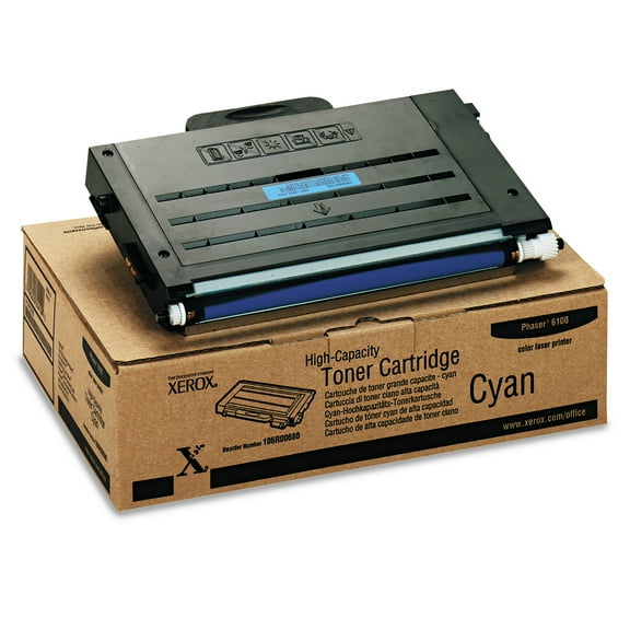 Xerox 106R00680 High-Yield Toner, 5000 Page-Yield, Cyan