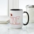 thumbnail image 4 of CafePress - Be My Valentine Large Mug - 15 oz Ceramic Large White Novelty Mug, 4 of 4