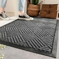 thumbnail image 2 of Outdoor Doormat Rubber Entry Carpet Floor Mat Entry Door Style Commercial Polypropylene Non-Slip Foot Mat 75*45CM, 2 of 5