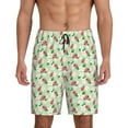 thumbnail image 3 of Lsque Flower With Ladybug Mens Sleep Pajama Shorts,Short Pajama Pants, Cotton Ultra-Soft Knit-Medium, 3 of 9