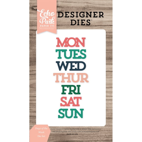 Days of the Week Medium Die Set