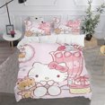 thumbnail image 1 of Sanrio Hello Kitty Quilt Cover 100% Polyester New Design 3D Cute Print Decor Comfortable Set Teenager Children Soft Bedding, 1 of 6
