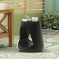 thumbnail image 2 of MGO Hollow Side Table, Wood-like texture, Black Color, 2 of 9