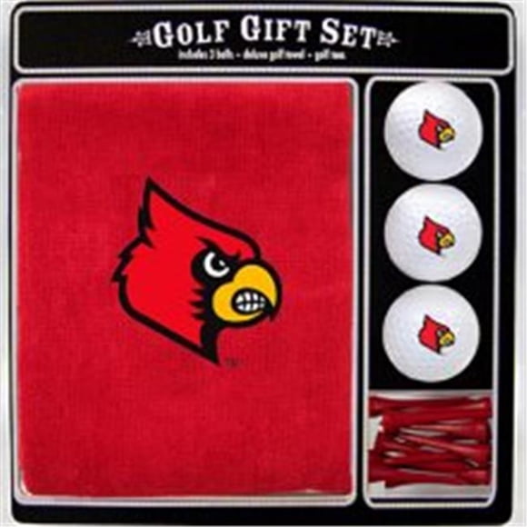 Team Golf 24220 Louisville Cardinals Embroidered Towel Gift Set