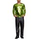 thumbnail image 2 of INSPIRE CHIC Camisetas de Hombre Cuello Redondo de Manga Larga Brillante Talla S Amarillo Verde, 2 of 5