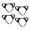 thumbnail image 4 of Diademas con orejas de gato jinwen de felpa corazón blanco, 4 of 8
