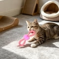 thumbnail image 6 of Mesh Tube Bow Tie Cat Toy with Bells, Crinkle Sound Interactive Teething Wand for Kittens, Chew Ring for Anxiety Relief and Boredom, 6 of 6