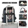 thumbnail image 4 of JIALIOU Mini Backpack Purse for Women Quilted Casual Daypack Small Travel Shoulder Bag, American Skull, 4 of 7