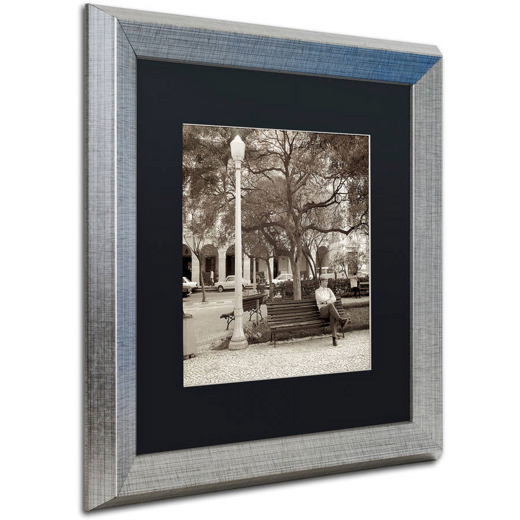 Trademark Fine Art "Faro I" Canvas Art by Alan Blaustein, Black Matte, Silver Frame