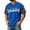 Blue, variant on WAYUTE Men's Halloween Pumpkin Funny Print Short Sleeve T Shirts Casual Crewneck Loose Comfort T-Shirts for Man,M