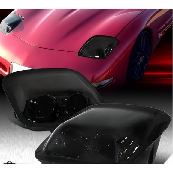 Fit 1997-2004 Chevy Corvette C5 Smoke Projector Headlights Head Lamps Left Right