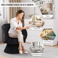 thumbnail image 6 of Wiilayok Swivel Accent Chair,Comfy Linen Fabric 360° Barrel Chair,Modern Swivel Lounge Sofa Armchair for Living Room,Reading Bedroom,Office,Black, 6 of 8