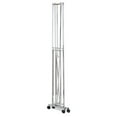 thumbnail image 3 of Honey-Can-Do Folding Single Rod Metal Rolling Clothes Rack, Chrome, 3 of 3