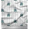 thumbnail image 1 of Soimoi White Rayon Fabric Bamboo Panda Jungle Print Fabric by the Yard 56 Inch Wide, 1 of 3