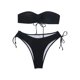thumbnail image 4 of Underwire Trajes de Baño para las Mujeres Color Sólido Dos Piezas de Cintura Alta, Delgado Y Sexy Trajes de Baño de Bikini para Mujeres, 4 of 6