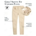 thumbnail image 2 of Beverly Hills Polo Club Girls' School Uniform Pants - 2 Pack Stretch Skinny Fit Khaki & Navy Uniform Pants (4-16), 2 of 7