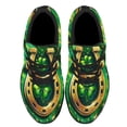 thumbnail image 2 of StPatrick's Day Horseshoe Shamrock Shoes Sneakers for Women Men Black Size 7.5, 2 of 7