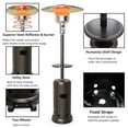 thumbnail image 6 of Gymax 87'' Tall Patio Propane Heater 48,000 BTU W/ Cover & Table Bronze, 6 of 10