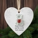 thumbnail image 1 of Adorno de la amistad con forma de corazón de vidrio marino, recuerdo de la amistad, adorno de corazón de la amistad para árbol de Navidad., 1 of 6
