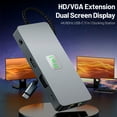 thumbnail image 4 of USB C Docking Station, 11 in 1 USB C Hub Multiple Adapter with HDMI+100W DP+3 USB C/A Ports+Ethernet+Audio, USB C Dongle for Dell/HP/Lenovo ThinkPad/Surface, 4 of 10
