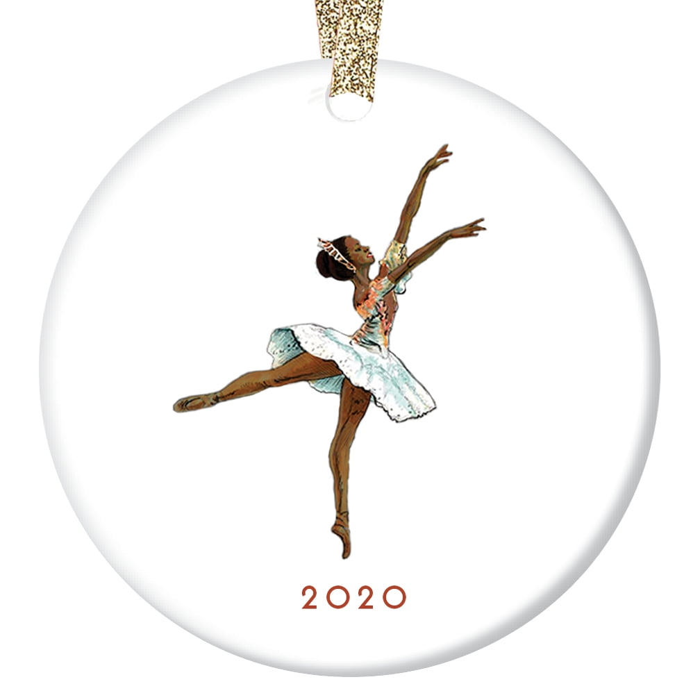 Vintage Nutcracker Ballerina Ornament 2020 Black Ballerina Sugarplum