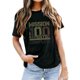 thumbnail image 2 of Camiseta informal de mujer con estampado de corazones de San Valentín, cuello redondo y manga corta: tejido suave, diseño adorable para San Valentín o para el día a día, 2 of 5