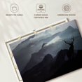 thumbnail image 6 of Elephant Stock Elk Summit Wall Art - Horizontal Canvas Wall Art - Living Room Wall Decor - Animal Canvas - Black And Gray Decor - 24" x 16", 6 of 8
