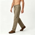 thumbnail image 4 of Bpyeka Men's Big & Tall Summer Baggy Athletic Pants, Elastic Waist Drawstring Straight-Leg Trousers, Ice Silk Quick-Dry Lightweight Casual Pants, M-5XL, 4 of 5