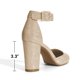 thumbnail image 5 of Zapatos de Tacón Cuadrado con Brillo Dorado Angela para Mujer de DREAM PAIRS, 5 of 7