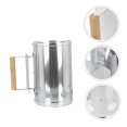 thumbnail image 4 of OUNONA 1Set Burning Carbon Barrel Starter Iron BBQ Tools Outdoor Enthusiasts, 4 of 6