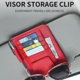 thumbnail image 5 of Organizador de visera solar para coche, soporte para gafas de sol con múltiples bolsillos, almacenamiento para tarjetas de visita, accesorios para Interior de coche, 5 of 5