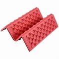 thumbnail image 2 of 4X Personalized Folding Foam Waterproof Seat Pad Chair Cushion Red+Black,4pcs Chair Cushion,Red & Black, 2 of 10