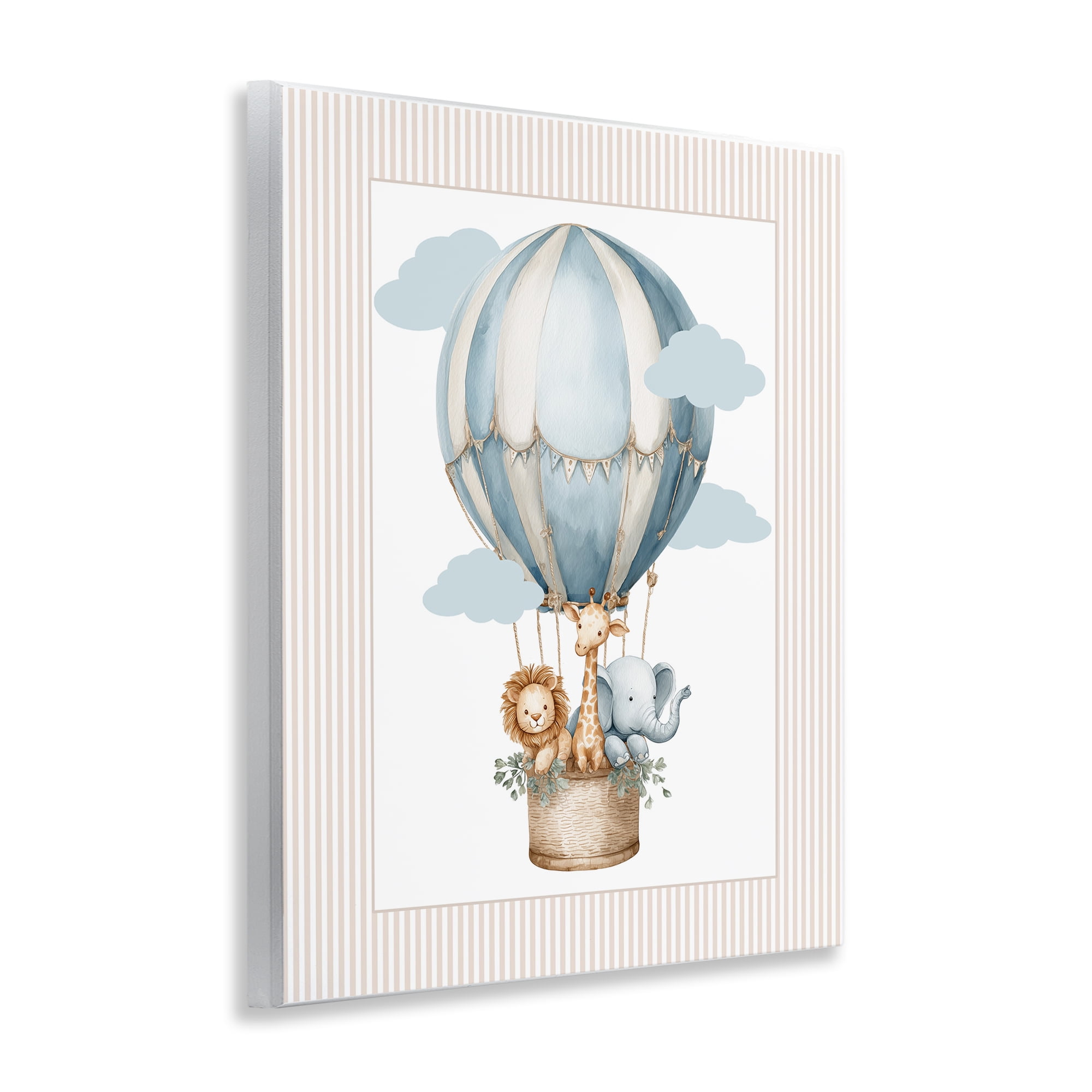 Stupell Industries Hot Air Balloon Animals Wall Plaque Art, design by Christine Simpson Art