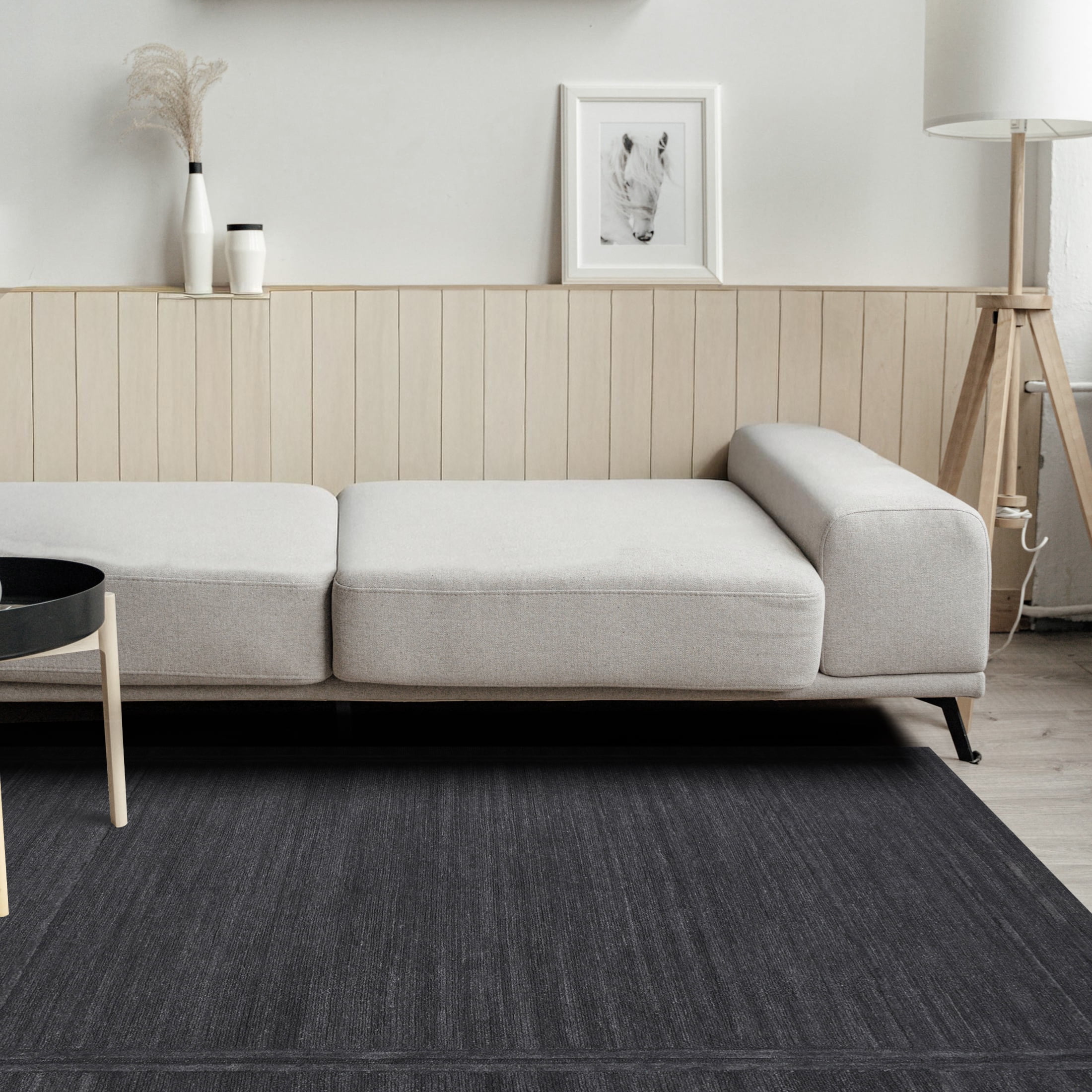 Better Homes & Gardens 5' x 8' Corte Border Area Rug, Gray