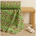 thumbnail image 4 of Soimoi Green Cotton Voile Fabric Heart,Santa & Baubles Christmas Fabric Prints By Yard 42 Inch Wide, 4 of 7