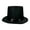 Black, variant on Top Hat Flat Top Funky Magician Hat for Stage Performance Nightclub Festival Red