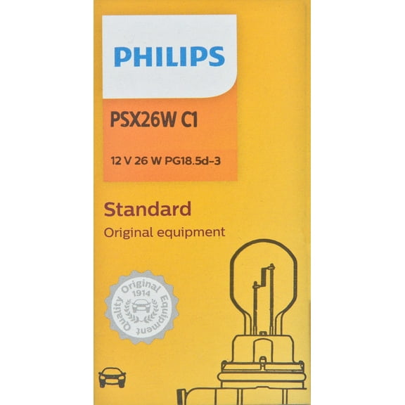 Philips Hipervision Bulb Psx26W, Clear, Twist Type, Always Change In Pairs!
