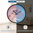 thumbnail image 5 of Indoor 12' Voice-Activated Luminous Decoration Wall Clock With LED Night Light Snake Holographic Style, 5 of 8