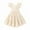 A-5574Beige, variant on MEZZALL Girls Summer Dresses O-Neck Casual A-Line Toddler Dress With Elastic Waist Solid Color For Outdoor Play And Daily Wear Infants Sundress Soft / 2-3 Years