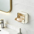 thumbnail image 5 of Jabonera con tapa abatible, sin taladros, para montar en la pared. Jabonera con tapa abatible y autodrenante para el baño, la bañera y la cocina. Organizador de jabones que ahorra espacio, 5 of 5