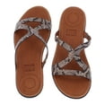 thumbnail image 3 of Fitflop Womens Strata Slide Snake Effect Leather Sandals, Taupe Snake, US 5, 3 of 5