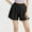 c01Black, variant on Arnsht Women's 5" Athletic Running Shorts Solid Quick Dry Lightweight Workout Gym Shorts with Zipper Pockets UPF 50+ Black L