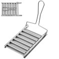 thumbnail image 1 of Antqov Stainless Steel Hot Dog Rack Sausages Rack Grill Rack Hot Dog Barbecue Rack Sausages Roller Rack, Home Accessories, 1 of 6