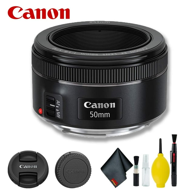 Canon EF 50mm F/1.8 STM Lens (Intl Model) Basic Bundle(International Model)