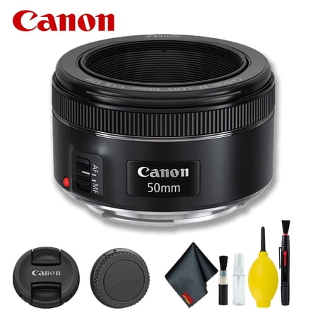 Canon EF 50mm F/1.8 STM Lens (Intl Model) Basic Bundle(International Model)
