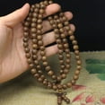 thumbnail image 3 of YIEMEEN Wooden Bead Bracelet Buddhist Beads Bracelet For Men 108 Buddhist Prayer Beads, 3 of 10